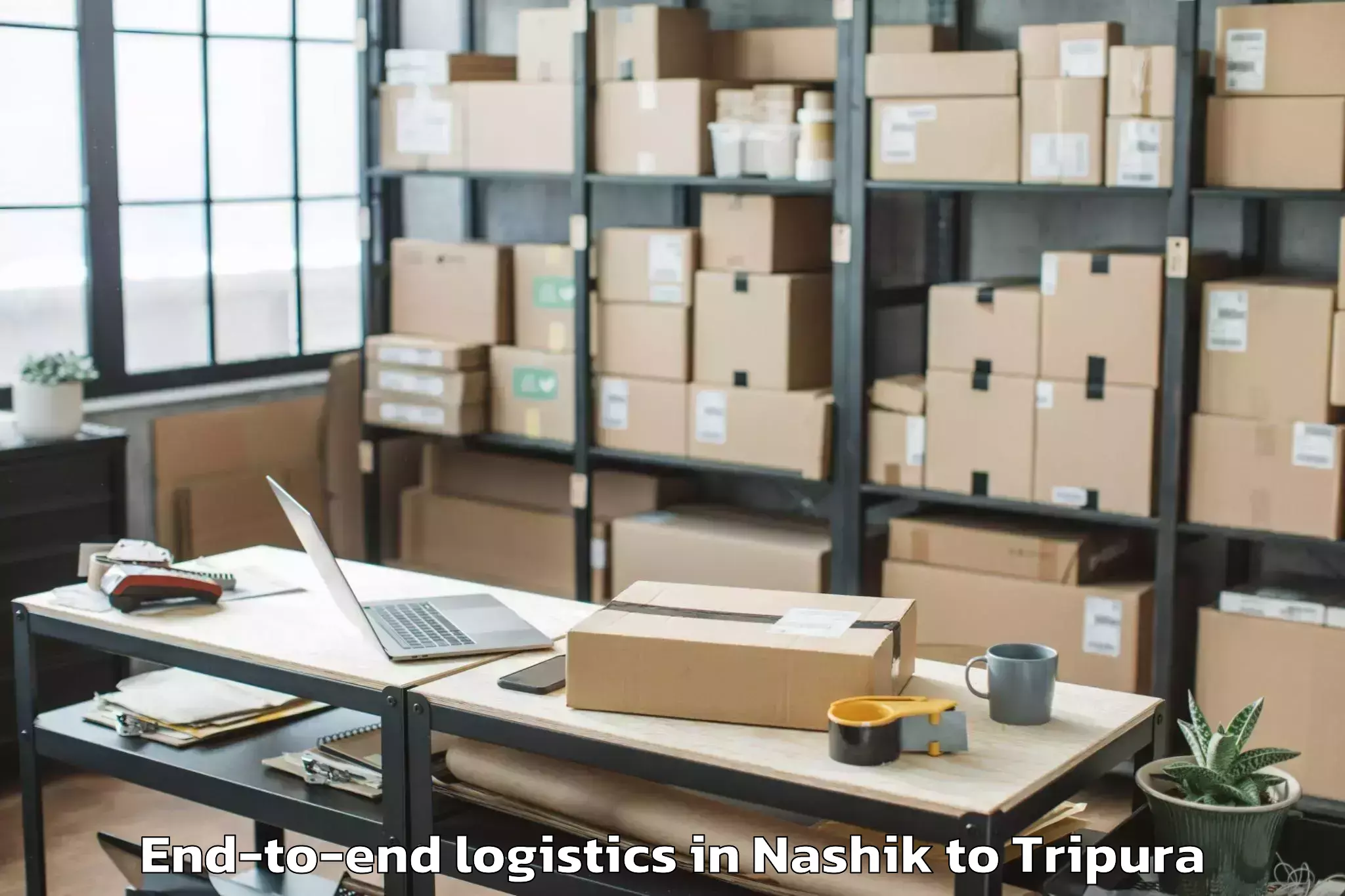 Leading Nashik to Teliamura End To End Logistics Provider